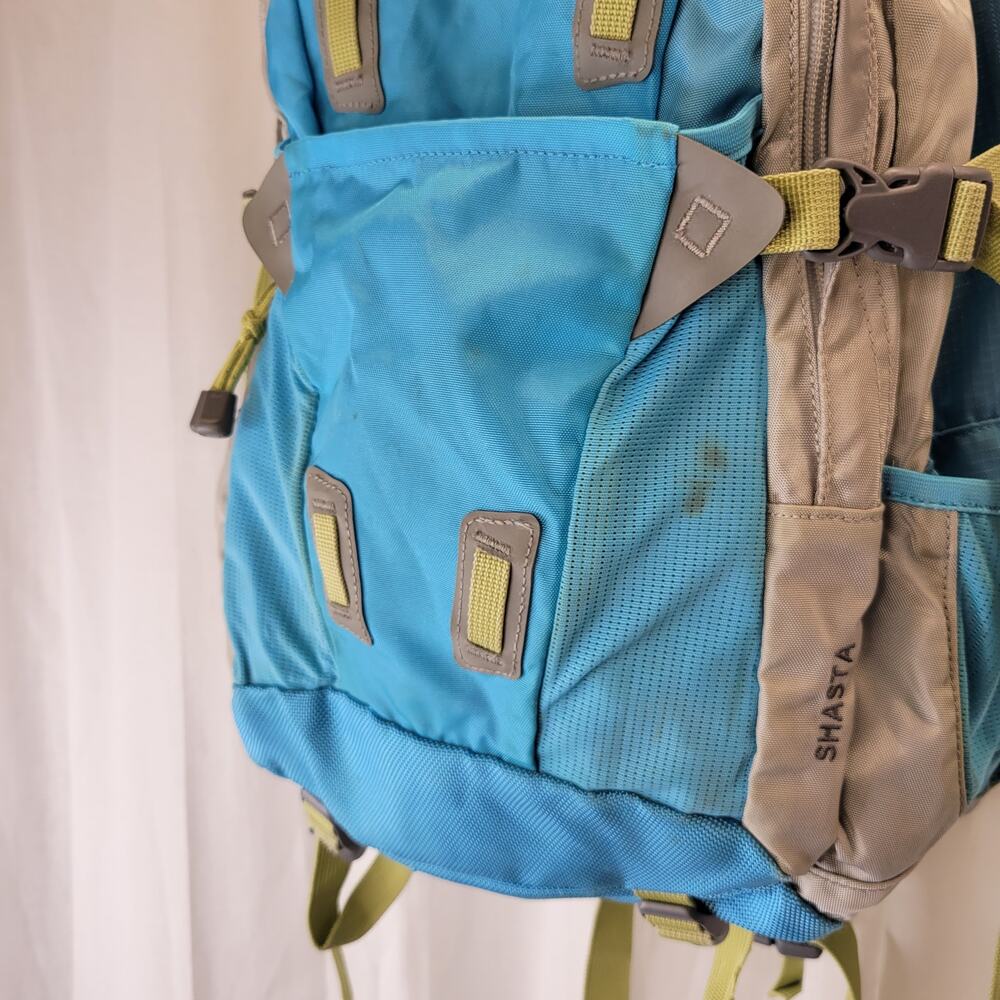 Eddie Bauer Shata Teal, Gray, Lime Adult Backpack - Picture 3 of 13
